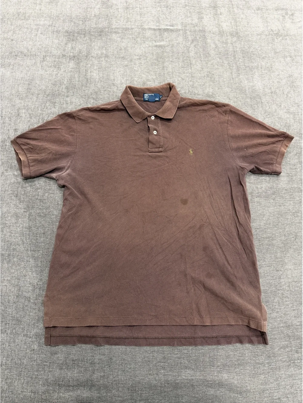 Polo Ralph Lauren Brown Cotton Polo Shirt Size X Large